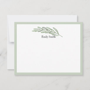 Personalized Stationery Wild Meadow Flat Card