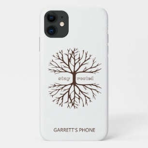 Personalized Stay Rooted Inspirational Christian C iPhone 11 Case