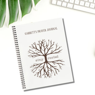 Personalized Stay Rooted Inspirational Christian Notebook