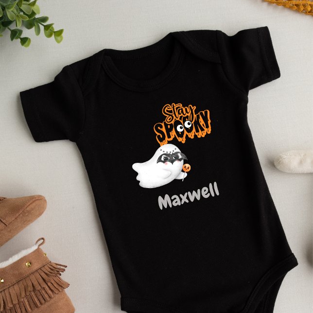 Personalized Stay Spooky Baby Bodysuit (Personalized Stay Spooky Baby Bodysuit)