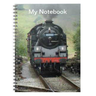 Personalized Steam Train Notebook