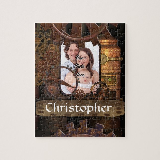 Personalized steampunk machinery jigsaw puzzle (Vertical)