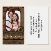 Personalized steampunk photo template (Front & Back)
