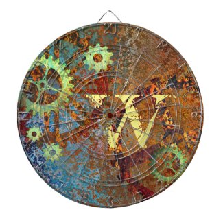 Personalized Steampunk Rusty Clockwork Gears
