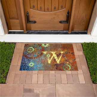 Personalized Steampunk Rusty Clockwork Gears