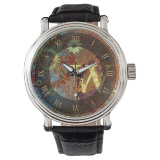 Personalized Steampunk Rusty Clockwork Gears 