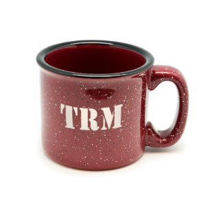 Personalized Stencil Monogram Campfire Mug