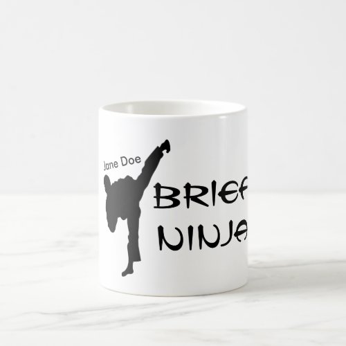 Personalized Steno Brief Ninja Court Reporting Coffee Mug