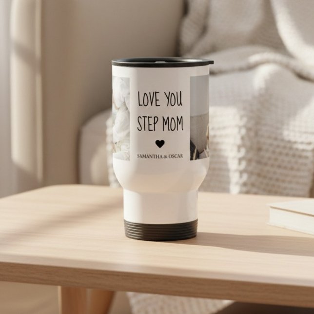 Personalized Step Mom with Photo – Custom Gift Travel Mug (Creator Uploaded)