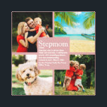 Personalized Stepmom Definition 4 Photo Blush Pink Canvas Print<br><div class="desc">Personalize with your her 4 favorite photos and personalized text for your special Stepmom, Stepmum or Bonus Mom to create a unique gift for Mother's day, birthdays, Christmas, baby showers, or any day you want to show how much she means to you. Show her how amazing she is every day....</div>