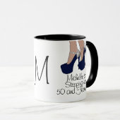 Personalized "Stepping into 50 and Fabulous" Party Mug (Front Right)