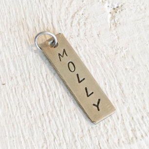 Personalized Sterling Silver Rectangle Pendant