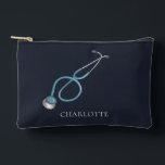 Personalized Stethoscope Name Doctor Accessory Pouch<br><div class="desc">Customize the name by clicking on the "Personalize" button and make a doctor,  nurse,  or emt happy today. Elevate your medical professional's daily essentials with our custom Accessory Pouch,  featuring a Stethoscope designed specifically for healthcare heroes who appreciate both style and functionality.</div>