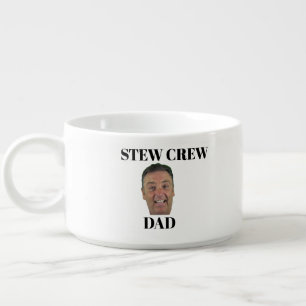 Personalized Stew Crew Face Bowl, Custom Photo Bowl