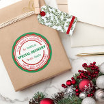 Personalized Sticker Special Delivery from Santa<br><div class="desc">Take the guess work out of opening presents and add some Christmas magic with this super cute personalized sticker straight from the North Pole!</div>