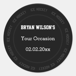 Personalized stickers Ice Hockey theme