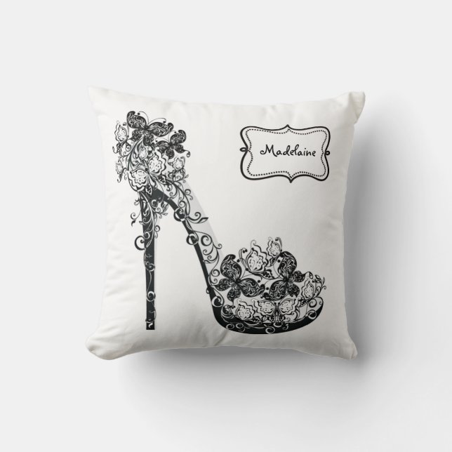 Personalized Stilettos Shoes High Heels Pumps Throw Pillow (Front)