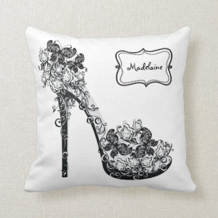 Personalized Stilettos Shoes High Heels Pumps Throw Pillow