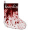 Personalized Stocking Blood Splatter Vampire Gothi