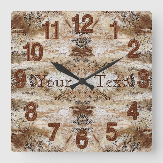 Personalized Stone Look MAN CAVE Clock Wall Decor (Front)