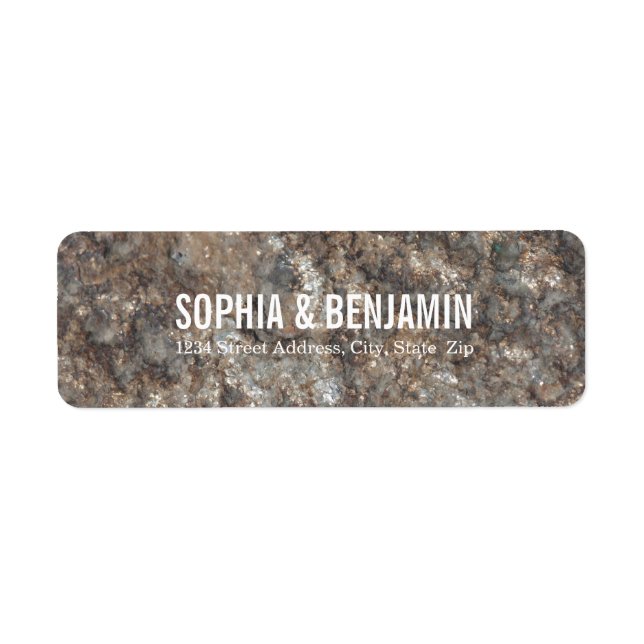 Personalized Stone pattern Label (Front)