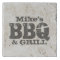 Personalized stone trivet for grill and BBQ party