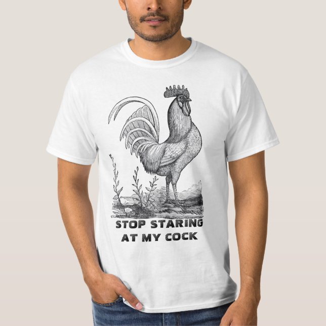 Personalized stop staring at  ..... T-Shirt (Front)