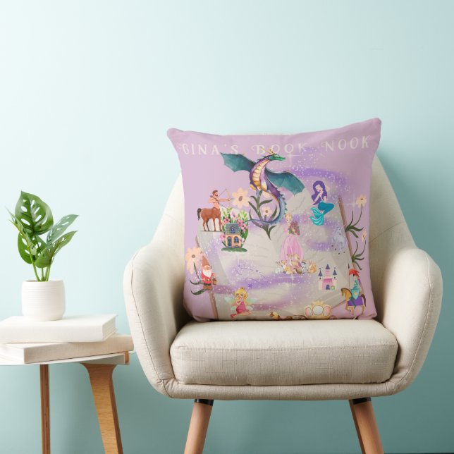 Personalized Story Book Throw Pillow (Chair)