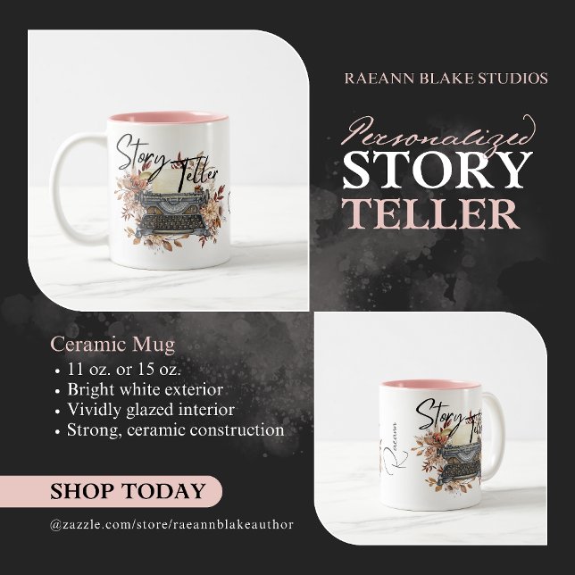 Personalized "Story Teller" Ceramic Mug (Creator Uploaded)