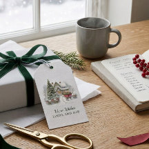 Personalized Storybook Cottage Christmas