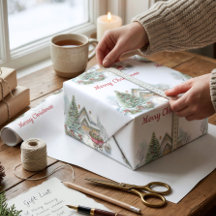 Personalized Storybook Cottage Christmas