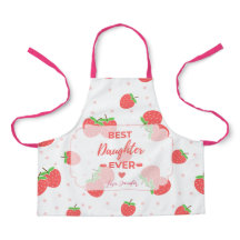 Personalized Strawberry Daughter Apron
