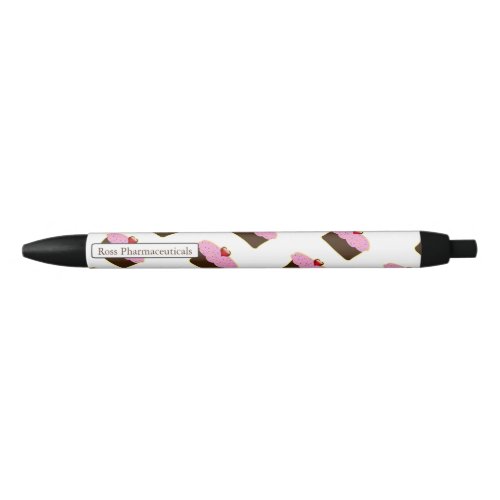 Personalized Strawberry Heart Cupcake Themed Gifts Black Ink Pen