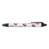 Personalized Strawberry Heart Cupcake Themed Gifts Black Ink Pen (Top)
