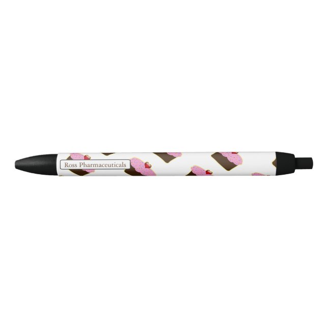 Personalized Strawberry Heart Cupcake Themed Gifts Pen (Front)