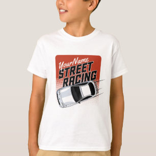 Personalized Street Racing Race Car Motorsport  T-Shirt