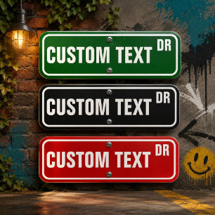Personalized Street Sign With Your Own Name