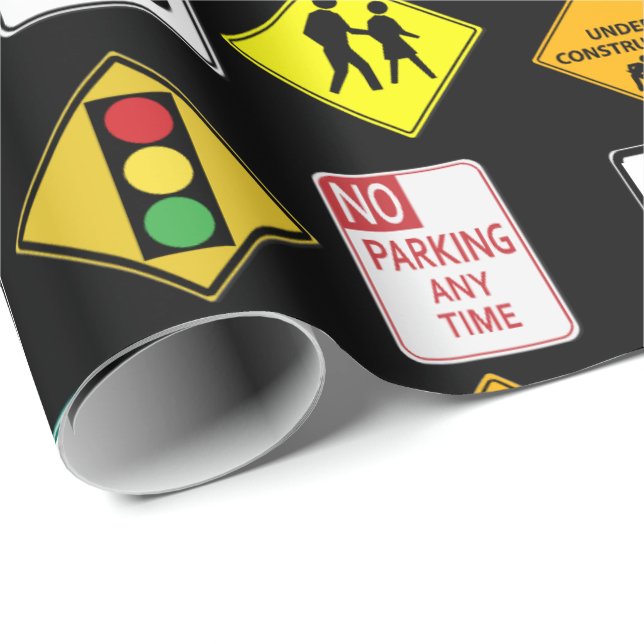 Personalized Street Signs Wrapping Paper (Roll Corner)