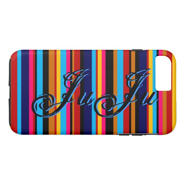Personalized Stripe Case-Mate iPhone Case (Back (Horizontal))