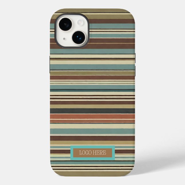 Personalized  Striped  Case-Mate iPhone Case (Back)