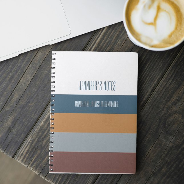 Personalized Striped Custom Name Notebook (Creator Uploaded)