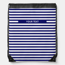 Personalized Striped Laundry Bag: Custom Gift