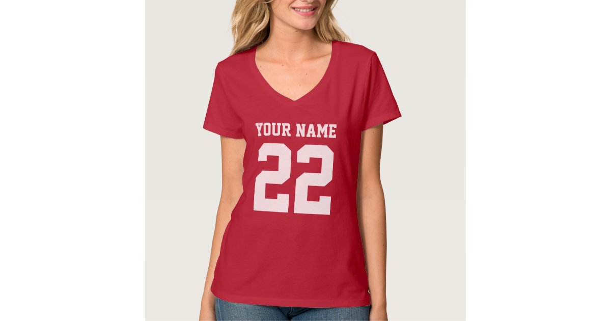 Zazzle 2 Side Pink White Women Football Jersey, Women's, Size: Large, Hot Pink/Pink