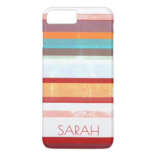 Personalized Stripes iPhone 8 Plus7 Plus Case