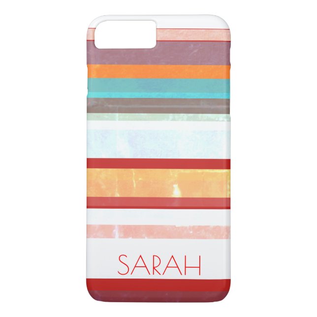 Personalized Stripes Case-Mate iPhone Case (Back)
