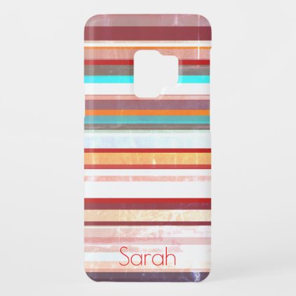 Personalized Stripes Case-Mate Samsung Galaxy S9 Case