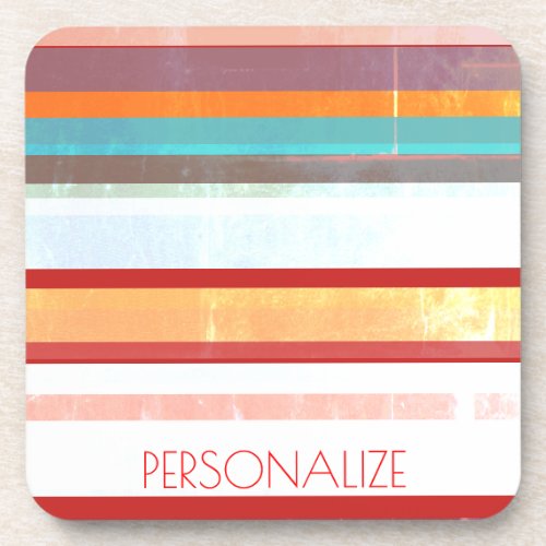 Personalized Stripes Coaster