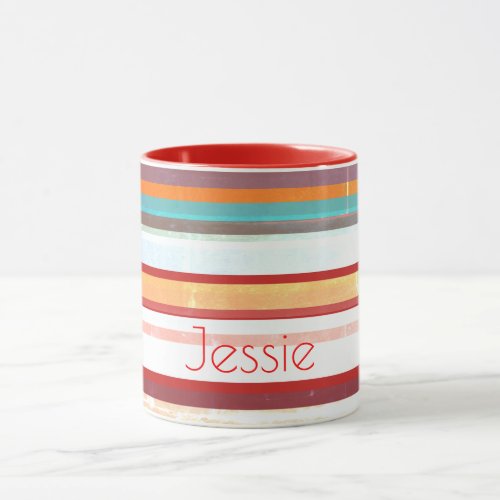 Personalized Stripes Mug