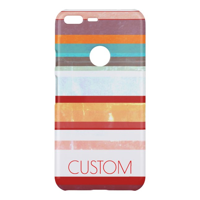 Personalized Stripes Uncommon Google Pixel XL Case (Back)