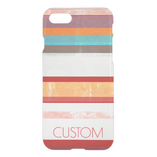 Personalized Stripes iPhone SE87 Case